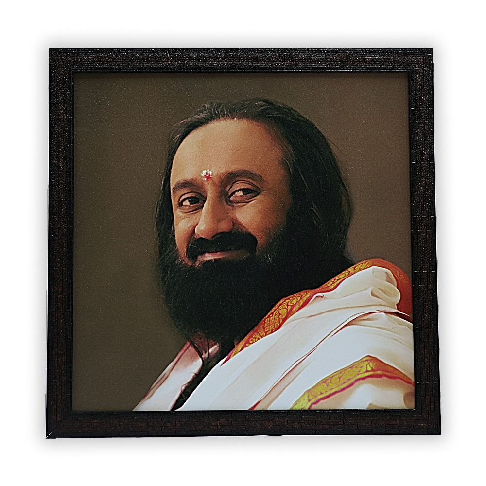 Guruji Photo Frame with Metallic Finish ( Design 2)